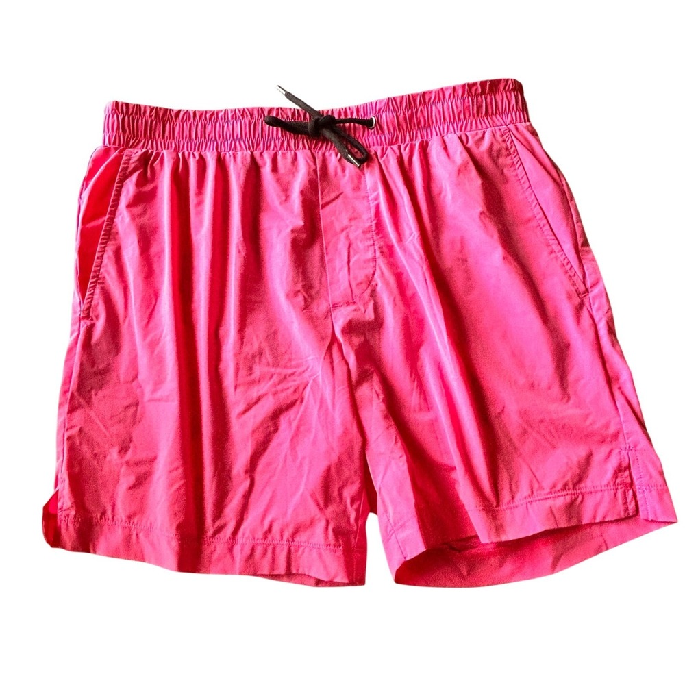 James Perse Yosemite Performance Shorts 1 Pink Elastic Waist Drawstring MWMS4248